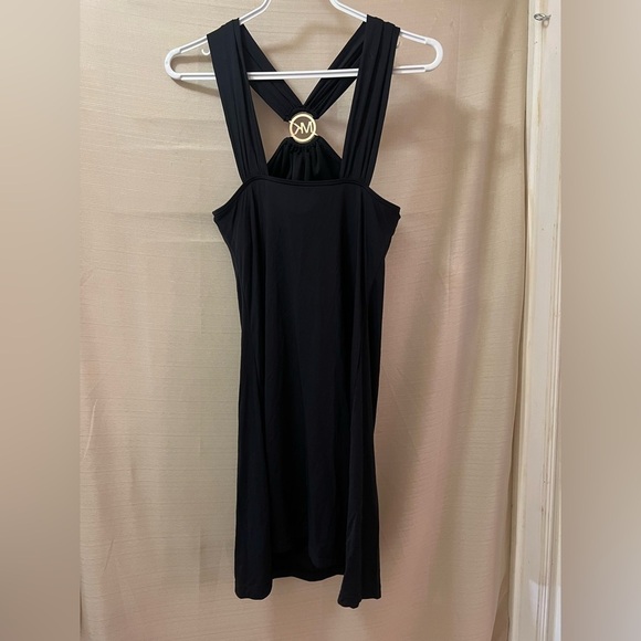 ⚫️ BOGO Michael Kors women’s black slip dress built in bra size xs summer - Picture 5 of 9